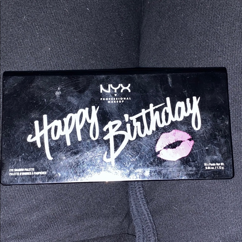 Nyx happy birthday palette.